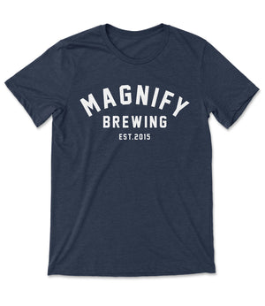 Heather College T-Shirt - Midnight Navy